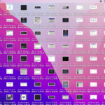 スクリーンショットに埋もれたデスクトップ画面